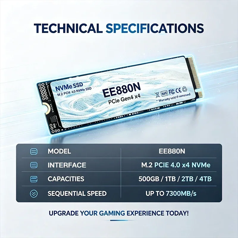 2026 Nuovo EE880N SSD M.2 NVMe - M.2 Nvme 4Tb Pcie 4.0 Ssd recensione e prezzo